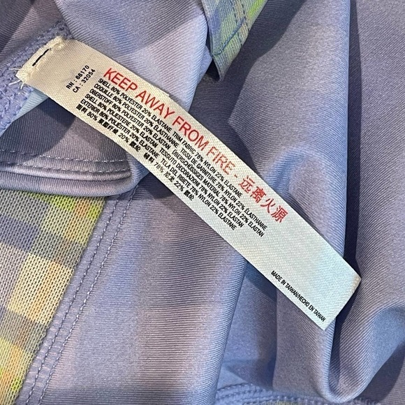 Free People FP Movement Lilac & Green Plaid Leggings Size M NWOT - Picture 7 of 12